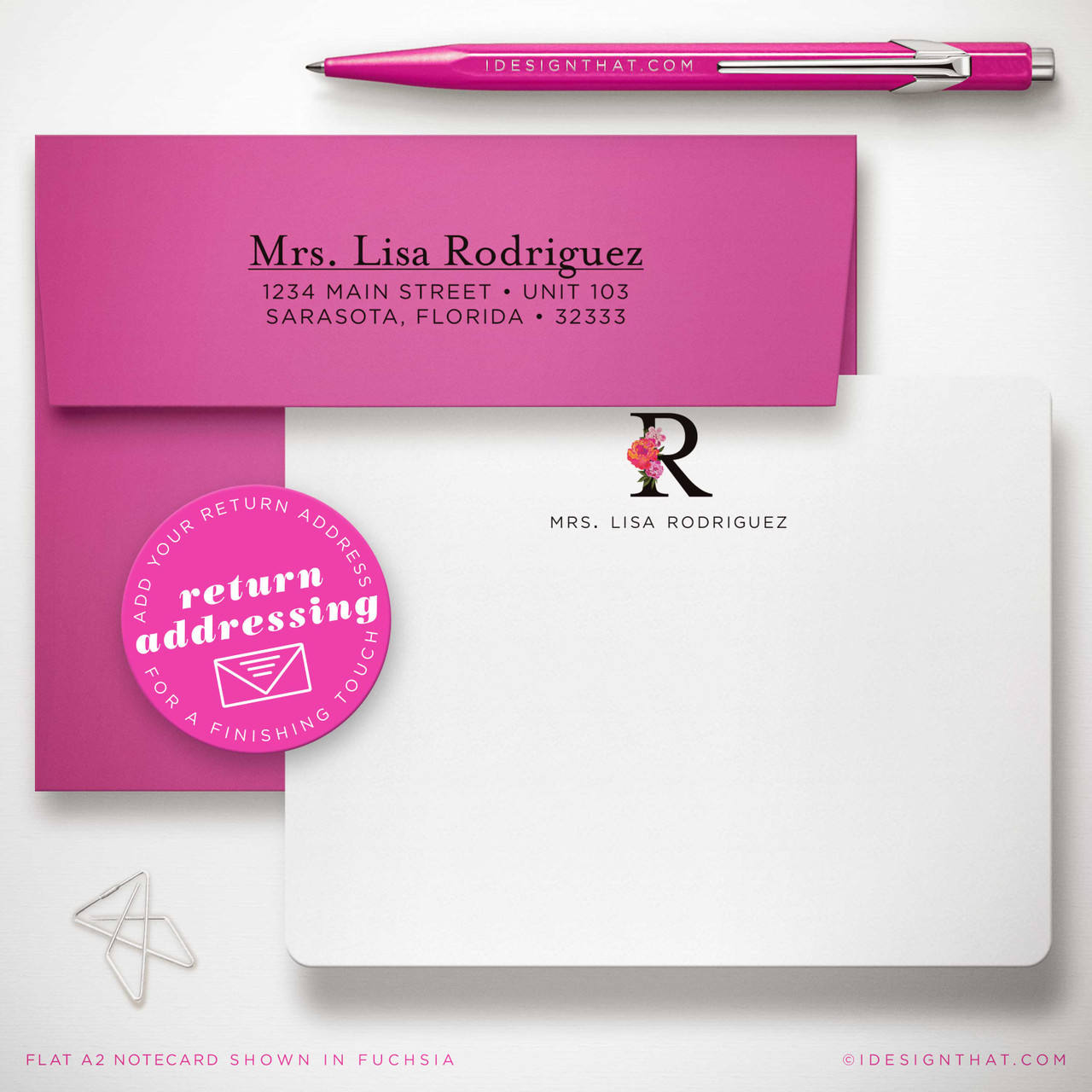Personalised Initial Stationery Set for Her